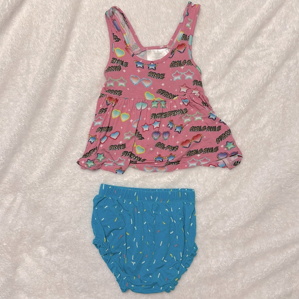 Posh Peanut Girl Boss bummie set